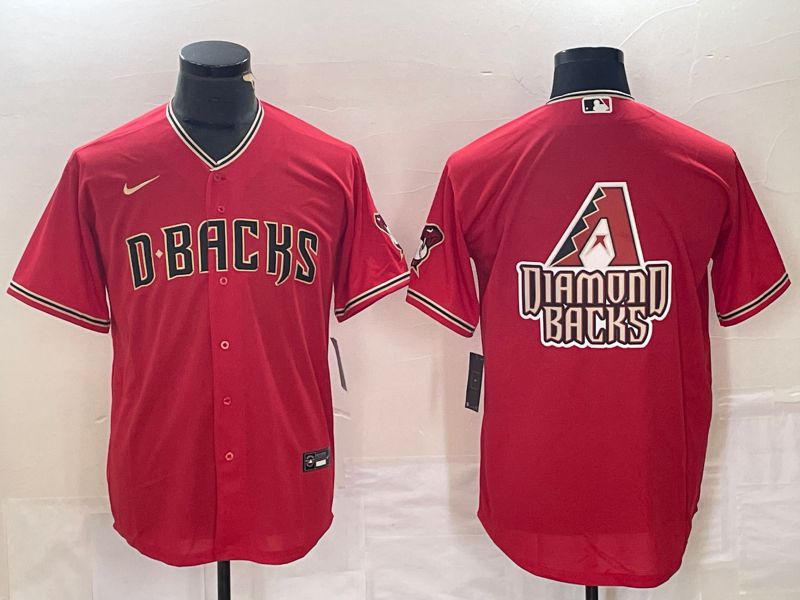 Men Arizona Diamondback Blank Red Game Nike 2023 MLB Jersey style 2->arizona diamondback->MLB Jersey